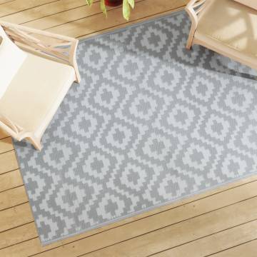 Outdoor Carpet Grey 140x200 cm PP