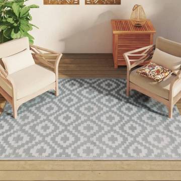 Outdoor Carpet Grey 140x200 cm PP