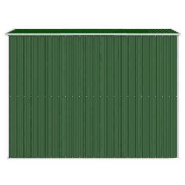 Garden Shed Green 192x274x223 cm Galvanised Steel