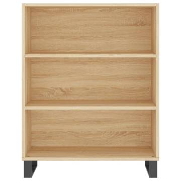 Highboard Sonoma Oak 69.5x34x180 cm Engineered Wood