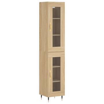 Highboard Sonoma Oak 34.5x34x180 cm Engineered Wood