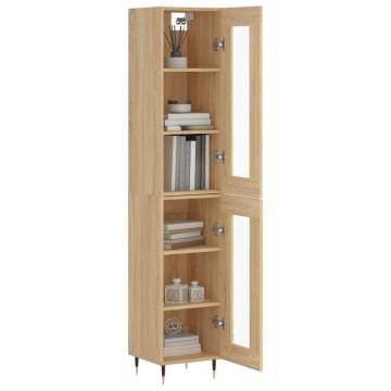 Highboard Sonoma Oak 34.5x34x180 cm Engineered Wood