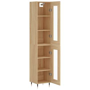 Highboard Sonoma Oak 34.5x34x180 cm Engineered Wood