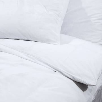 Duvet Cover Set White 200x200 cm Cotton