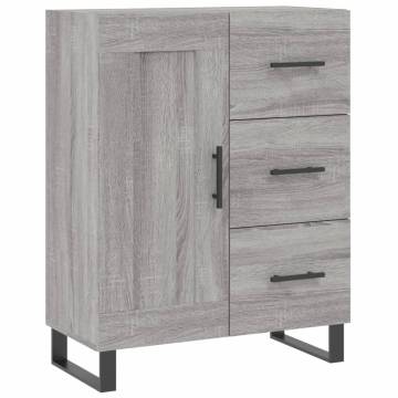 Highboard Grey Sonoma 69.5x34x180 cm Engineered Wood