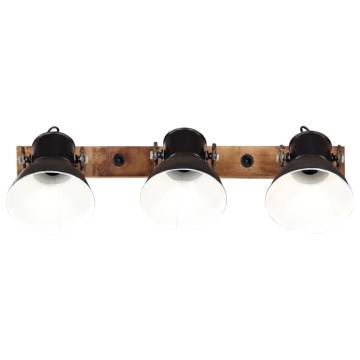 Industrial Wall Lamp Black 65x25 cm E27