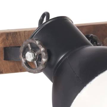 Industrial Wall Lamp Black 65x25 cm E27