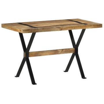 Dining Table 120x60x76 cm Rough Mango Wood