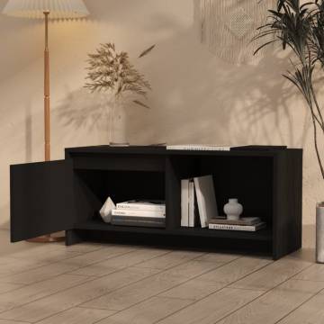 TV Cabinet Black 90x35x40 cm Engineered Wood