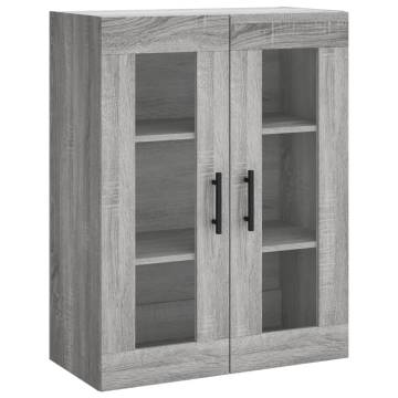 Highboard Grey Sonoma 69.5x34x180 cm Engineered Wood