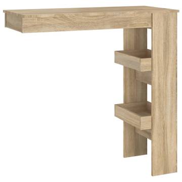 Wall Bar Table Sonoma Oak 102x45x103.5 cm Engineered Wood