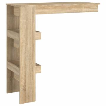 Wall Bar Table Sonoma Oak 102x45x103.5 cm Engineered Wood