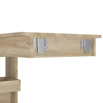 Wall Bar Table Sonoma Oak 102x45x103.5 cm Engineered Wood