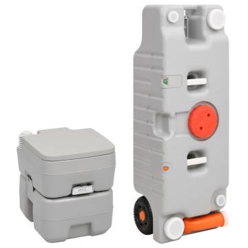 Portable Camping Toilet and Water Tank Set