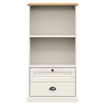 Bookcase VIGO White 60x35x114.5 cm Solid Wood Pine