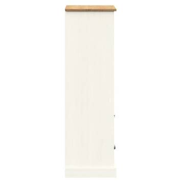 Bookcase VIGO White 60x35x114.5 cm Solid Wood Pine