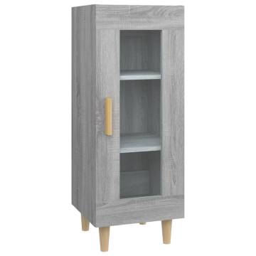 Sideboard Grey Sonoma 34.5x34x90 cm Engineered Wood