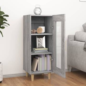 Sideboard Grey Sonoma 34.5x34x90 cm Engineered Wood