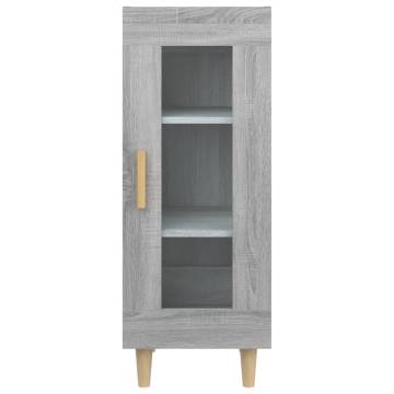 Sideboard Grey Sonoma 34.5x34x90 cm Engineered Wood