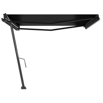 Freestanding Manual Retractable Awning 450x300 cm Anthracite