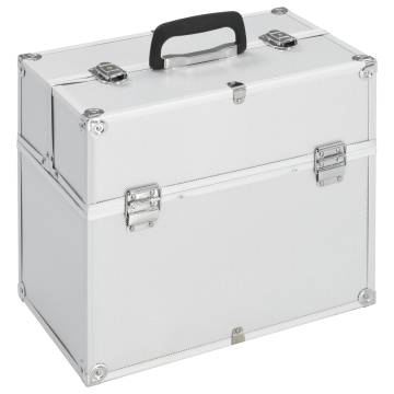 Make-up Case 38x23x34 cm Silver Aluminium