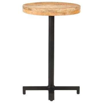 Bistro Table Round Ø50x75 cm Rough Mango Wood