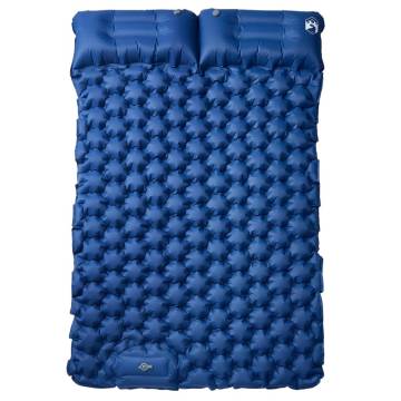 Self Inflating Camping Mattress with Pillows 2-Person Navy Blue