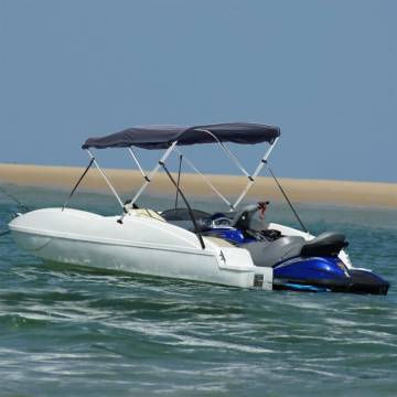 4-bow Bimini Top with Sidewalls 243x(185-198)x137 cm