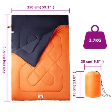 Double Sleeping Bag with Pillows for Adults Camping 3-4 Seasons