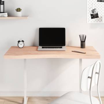 Desk Top 110x(50-55)x4 cm Solid Wood Beech