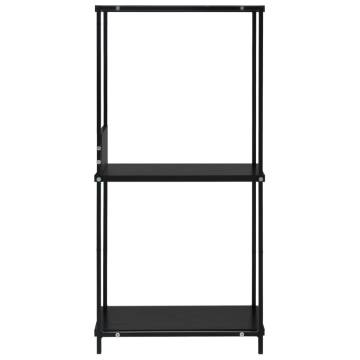 Small Straight Book Shelf Black 33.5x39.6x79.7 cm Engineered Wood