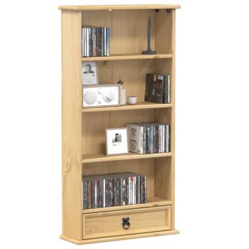 CD Cabinet Corona 52x17.5x103 cm Solid Wood Pine