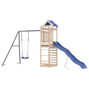 Outdoor Playset Solid Wood Pine