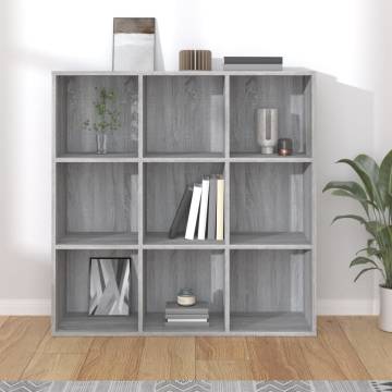 Book Cabinet Grey Sonoma 98x29x97.5 cm