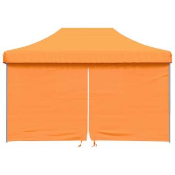 Foldable Party Tent Pop-Up with 4 Sidewalls Orange