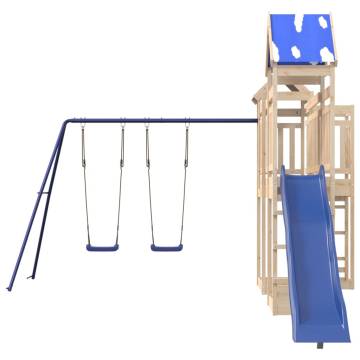 Outdoor Playset Solid Wood Pine