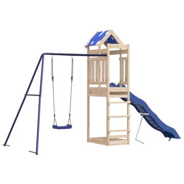 Outdoor Playset Solid Wood Pine