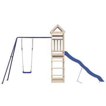 Outdoor Playset Solid Wood Pine