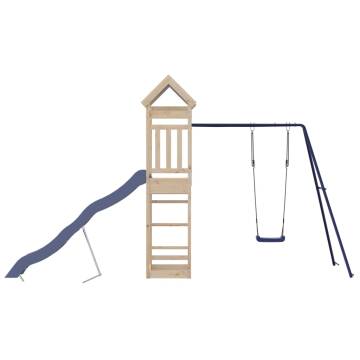 Outdoor Playset Solid Wood Pine