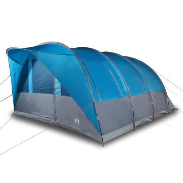 Family Tent Tunnel 7-Person Blue Waterproof