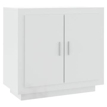 Sideboard High Gloss White 80x40x75 cm Engineered Wood