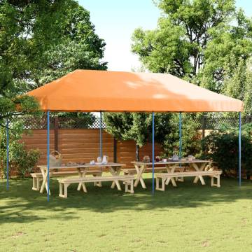 Foldable Party Tent Pop-Up Orange 580x292x315 cm