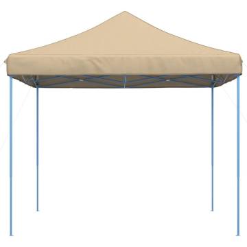 Foldable Party Tent Pop-Up Beige 292x292x315 cm