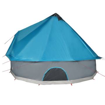 Family Tent Tipi 10-Person Blue Waterproof