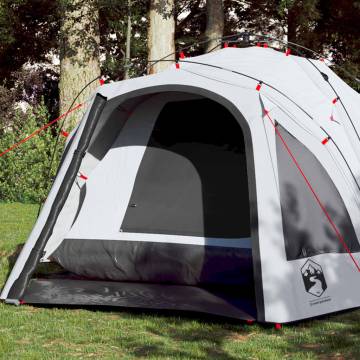 Camping Tent Dome 3-Person White Blackout Fabric Quick Release