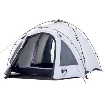 Camping Tent Dome 3-Person White Blackout Fabric Quick Release