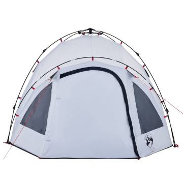 Camping Tent Dome 3-Person White Blackout Fabric Quick Release