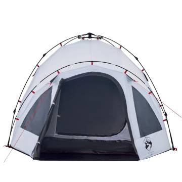 Camping Tent Dome 3-Person White Blackout Fabric Quick Release