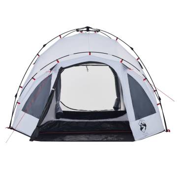 Camping Tent Dome 3-Person White Blackout Fabric Quick Release