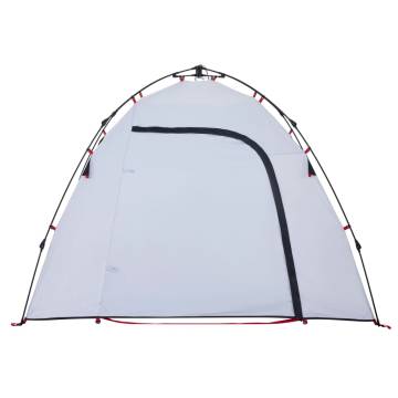 Camping Tent Dome 3-Person White Blackout Fabric Quick Release